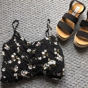 American Eagle Floral Romper